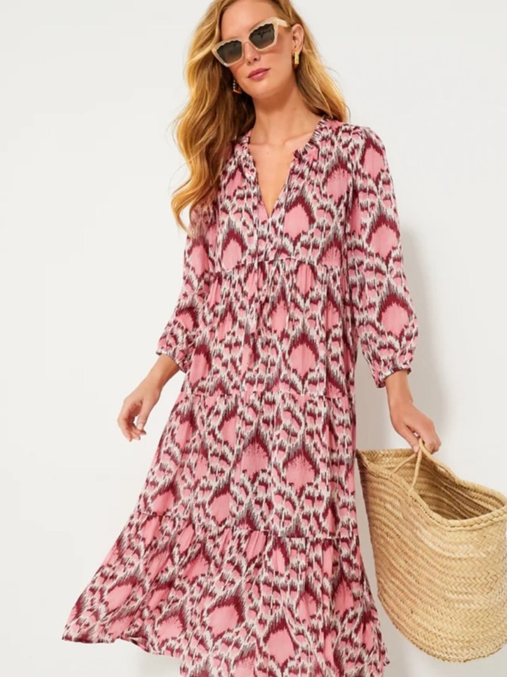 Tuckernuck Ikat Long Sleeve Salty Paloma